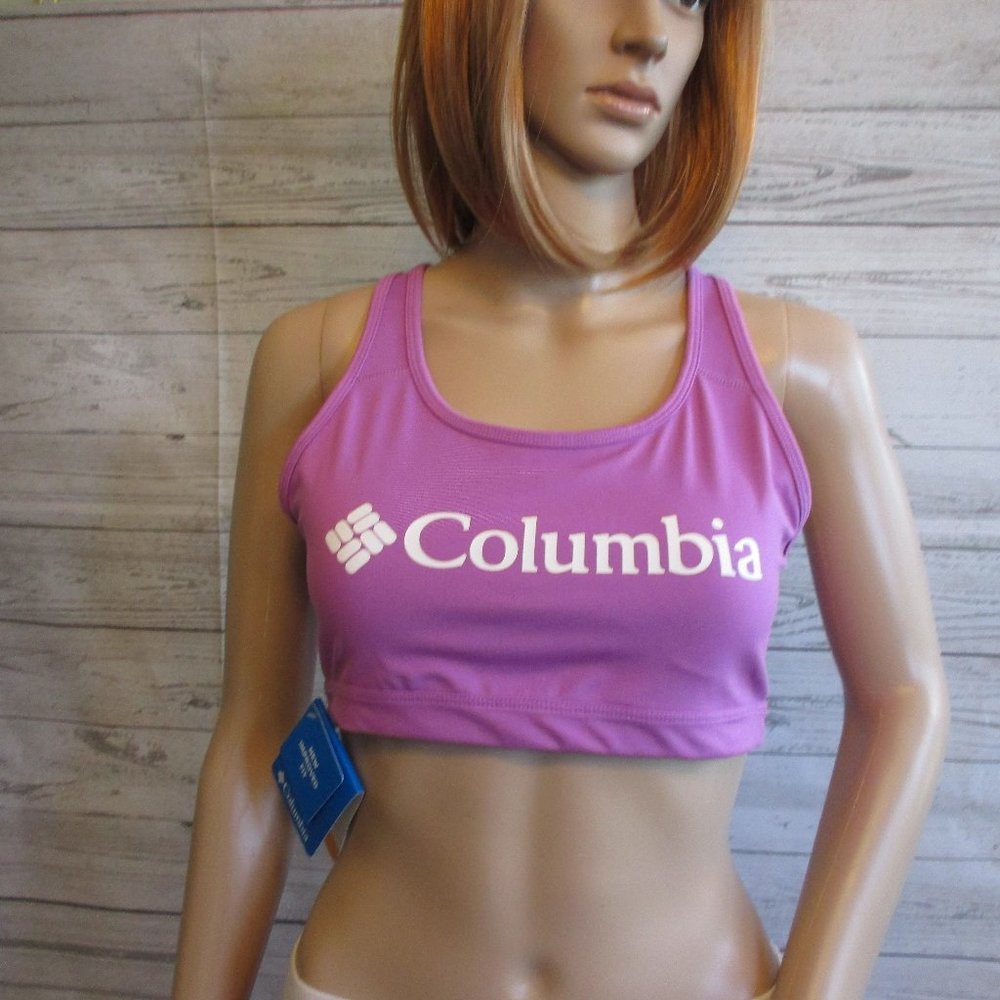 NWT - COLUMBIA medium impact sports bra - sz S - MSRP $45.00 - Removable cups -